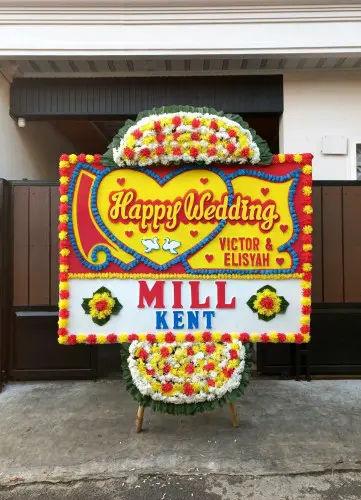 Papan Bunga Pernikahan jurumudi